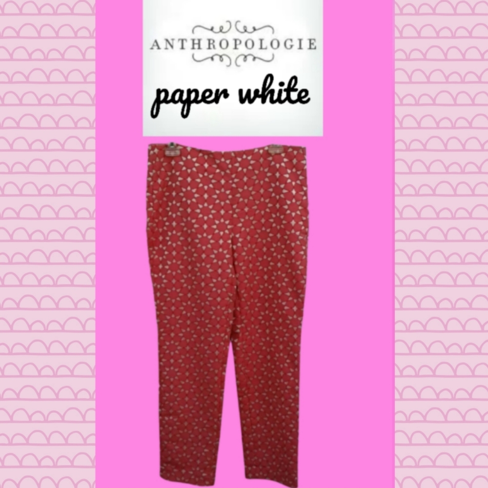 ANTHROPOLOGIE PAPERWHITE DRESS PANTS